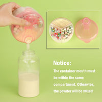 Thumbnail for Baby Formula Dispenser On The Go, Formula Container to Go, Non-Spill Rotating Three-Compartment Formula Dispenser and Snack Storage Container for Infant Toddler Traveling