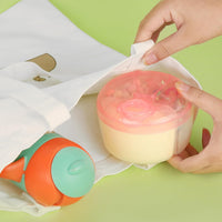 Thumbnail for Baby Formula Dispenser On The Go, Formula Container to Go, Non-Spill Rotating Three-Compartment Formula Dispenser and Snack Storage Container for Infant Toddler Traveling