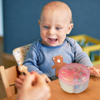 Thumbnail for Baby Formula Dispenser On The Go, Formula Container to Go, Non-Spill Rotating Three-Compartment Formula Dispenser and Snack Storage Container for Infant Toddler Traveling