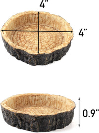 Thumbnail for 2 Pack Reptile Water and Food Bowls, Novelty Food Bowl for Lizards, Young Bearded Dragons, Small Snakes and More - Made from BPA-Free Plastic