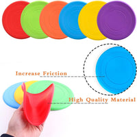 Thumbnail for 6 Pack Dog Flying Discs - Interactive, Soft Floating Saucer for Small, Medium Dogs - Safe on Teeth