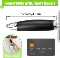 Thumbnail for Cat Litter Scoop - Stainless Steel Metal Cat Litter Scoop-Kitty Metal Scooper-Sturdy Mesh Scooper - Mesh Shovel-Easy to Clean - Suitable for Cat Litter Box - Light Black
