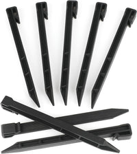 Thumbnail for Landscape Edging Garden Stakes - 10 Inch Black Garden Landscape Anchoring Stakes Heavy Duty 12 Pcs Plastic Ground Stakes for Lawn & Garden Yard Borders
