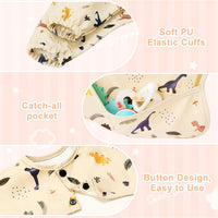 Thumbnail for Long Sleeve Baby Bib, Full Sleeve Bib, Baby Toddler Waterproof Sleeved Bibs Smock, Machine Washable
