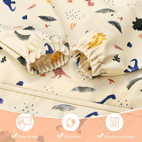 Thumbnail for Long Sleeve Baby Bib, Full Sleeve Bib, Baby Toddler Waterproof Sleeved Bibs Smock, Machine Washable