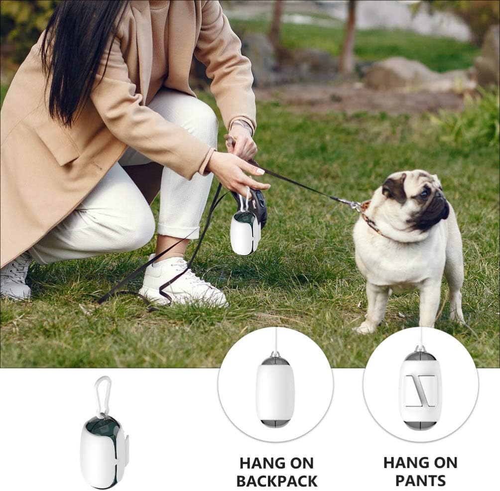 Handsfree Dog Poop Bag Holder Clip - Silicone Dispenser for Dog Leash - 1 Piece