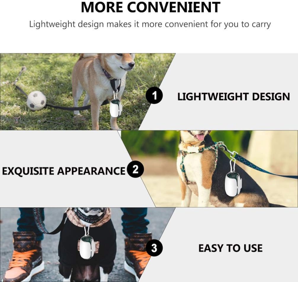 Handsfree Dog Poop Bag Holder Clip - Silicone Dispenser for Dog Leash - 1 Piece