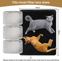 Thumbnail for Cat Litter Mat Trapper – 60x45cm Double-Layer Honeycomb Design, Waterproof & Urine-Proof, Traps Litter to Keep Floors Clean