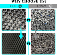 Thumbnail for Cat Litter Mat Trapper – 60x45cm Double-Layer Honeycomb Design, Waterproof & Urine-Proof, Traps Litter to Keep Floors Clean