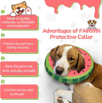 Thumbnail for Inflatable Dog Collar Recovery Cone for Medium Waterproof Elizabethan Pillow Blow Up Pet Cone Collar Surgery Donut Convalescence Stop Licking Pulling Post Operative Anti Itch