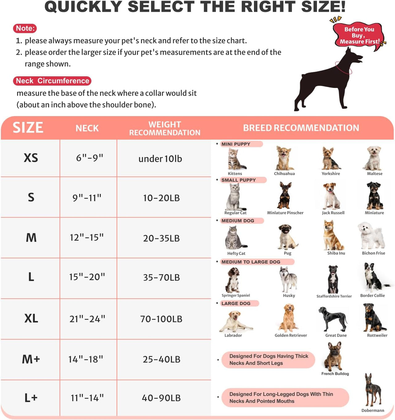 Inflatable Dog Collar Recovery Cone for Medium Waterproof Elizabethan Pillow Blow Up Pet Cone Collar Surgery Donut Convalescence Stop Licking Pulling Post Operative Anti Itch