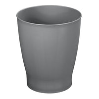 Thumbnail for Round Plastic Bathroom Garbage Can, 1.25 Gallon Wastebasket, Garbage Bin, Trash Can for Bathroom, Bedroom, and Kids Room - Small Trash Can - Fyfe Collection - Charcoal Gray