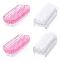 Thumbnail for 4PCS Nail Brush, Double Sided Nail Scrubber Brush, Soft Stiff Bristles fingernail Cleaning Brush, Angle Nails Toes Cleaning Brush for Men Women