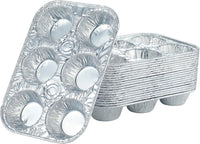 Thumbnail for (10pack Muffin Pan 6-Cup Cupcake Aluminum Pans Favorite Muffin Tin Size for Baking Cupcakes Muffins and Mini Pies - Standard Size