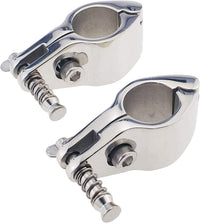 Thumbnail for (Set of 2) Stainless Boat Bimini Top Hinged Jaw Slide 1
