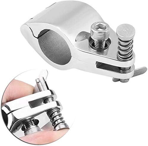 (Set of 2) Stainless Boat Bimini Top Hinged Jaw Slide 1" 25 mm