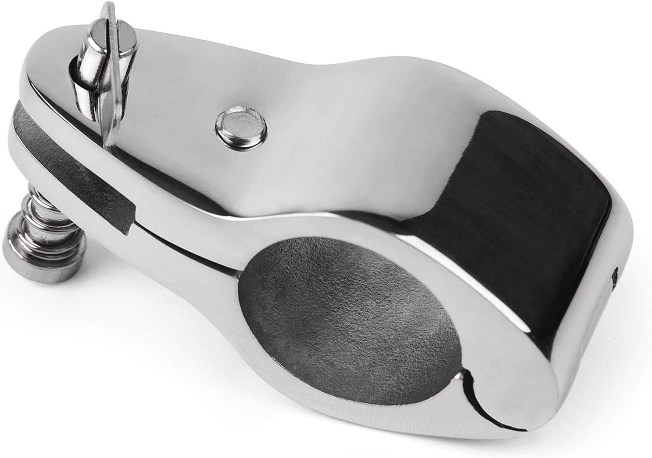 (Set of 2) Stainless Boat Bimini Top Hinged Jaw Slide 1" 25 mm
