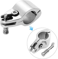 Thumbnail for (Set of 2) Stainless Boat Bimini Top Hinged Jaw Slide 1