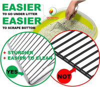 Thumbnail for Metal Cat Litter Scoop, Fast and Clean Clumping Kitty Litter Scooper with Holder, Flat Ledging Edge, Large Solid and Comfy! All Metal Fun Maker, Say No to Dirty and Loose Handle,1+2pcs