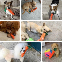 Thumbnail for 12 PCS Carrot Dog Rope Toys for Dogs, Durable Chew Toys for Aggressive Chewers, Entertainment & Interaction, Teeth Cleaning and Chewing, All-Cotton