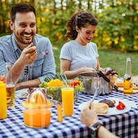 Thumbnail for Citrus Lemon Orange Juicer Manual Hand Squeezer, Fruit Juicer Lime Press with Built-in Measuring Cup and Grater and Egg separator, Non-Slip Silicone Handle, 20OZ