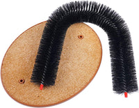 Thumbnail for Cat Self Groomer, Scratching Post & Interactive Toys - Arch Scratcher with Brush for Grooming & Shedding, Scratch Pad, and Catnip