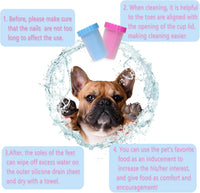 Thumbnail for 2 In 1 Portable Silicone Pet Cleaning Brush - Muddy Paw Washer Cup for Dogs and Cats, Grooming Foot Cleaner Gift for Pet Owners (Blue, Small)