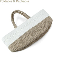 Thumbnail for Baby Diaper Caddy Organizer, Portable Nursery Organizers and Storage Baby Basket, Cotton Rope Diaper Organizer for Baby Shower Gifts Newborn Infants - Brown