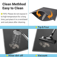 Thumbnail for Cat Litter Mat Trapper - 76 x 61cm Honeycomb Double Layer Tapis Litiere Chat -Traps Messes, Easy Clean and Durable (Gray)