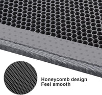 Thumbnail for Cat Litter Mat Trapper - 76 x 61cm Honeycomb Double Layer Tapis Litiere Chat -Traps Messes, Easy Clean and Durable (Gray)