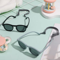 Thumbnail for 2 PCS Baby Toddler Sunglasses with Strap Kids Polarized Sun Glasses UV-400 Flexible Frame Unbreakable Sunglasses for Boys and Girls Age 0-3
