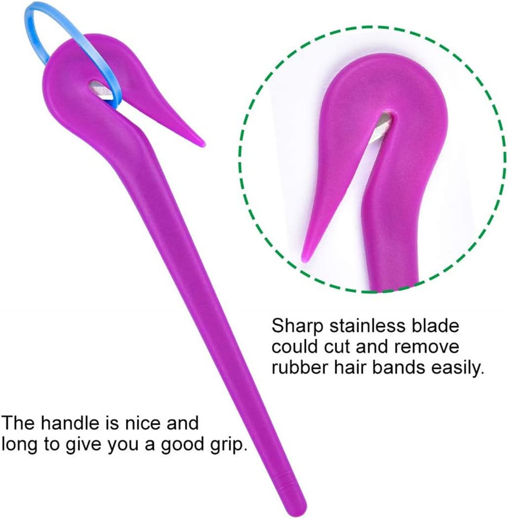 Hair Bands Remover Elastic Hair Ties Cutter,Ponytail Rubber Hairband Cutters Headbands Pony Pick Removal Tool 3 PCS