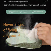 Thumbnail for All-in-One Grooming Mist Glove for Pets, Grooming Mist Glove for Pets, Say Goodbye to Messy, Use Soothing Spray, Micro-Fine Spray to Lock Dandruff and Loose Hair (blue)