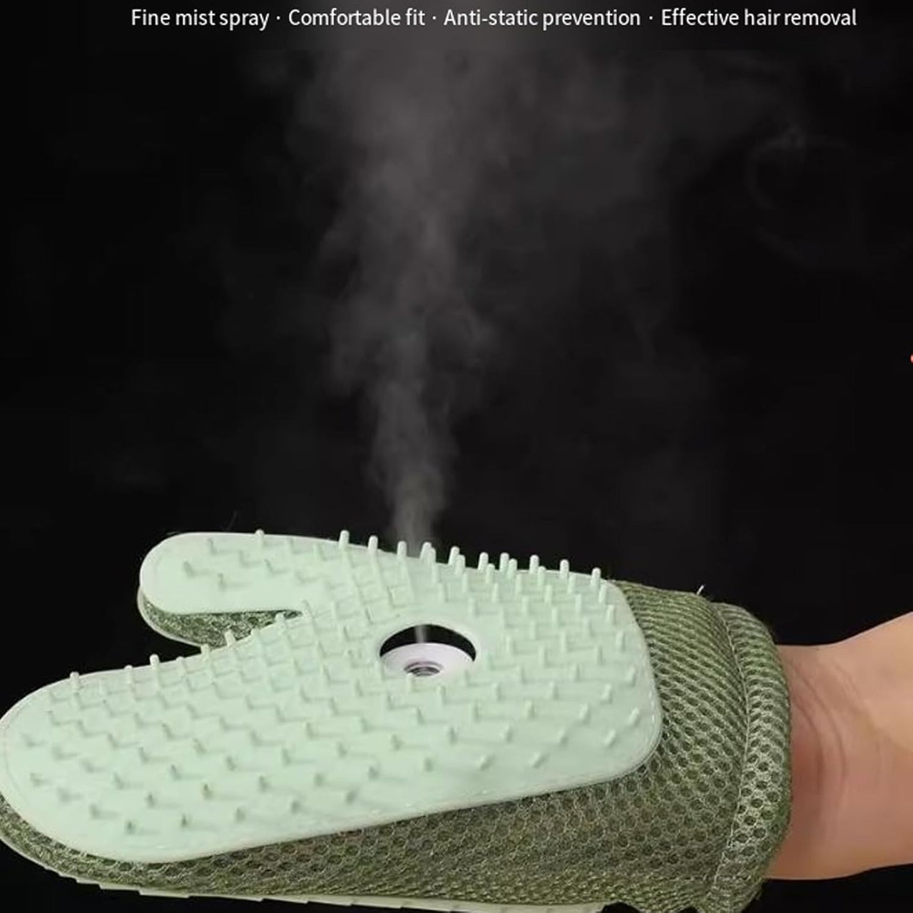 All-in-One Grooming Mist Glove for Pets, Grooming Mist Glove for Pets, Say Goodbye to Messy, Use Soothing Spray, Micro-Fine Spray to Lock Dandruff and Loose Hair (blue)