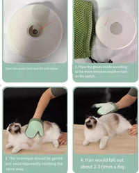 Thumbnail for All-in-One Grooming Mist Glove for Pets, Grooming Mist Glove for Pets, Say Goodbye to Messy, Use Soothing Spray, Micro-Fine Spray to Lock Dandruff and Loose Hair (blue)