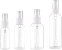 Thumbnail for 4-Piece Portable PET Plastic Spray Bottles for Essential Oils, Perfumes, & Travel Convenience