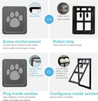 Thumbnail for Pet Screen Door Sliding Screen Dogs Door with Magnetic Flap Lock Automatically for Medium Large Dogs