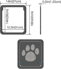 Thumbnail for Pet Screen Door Sliding Screen Dogs Door with Magnetic Flap Lock Automatically for Medium Large Dogs