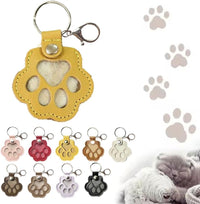 Thumbnail for 3 Pcs Dog Fur Storage Keychain - Cat Paw Shaped Keychain Pet Hair Keepsake Keyring, Handmade Key Holder for Collecting Cat and Dog Hair, Pet Memorial Gift