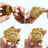 Thumbnail for 3 Pcs Dog Fur Storage Keychain - Cat Paw Shaped Keychain Pet Hair Keepsake Keyring, Handmade Key Holder for Collecting Cat and Dog Hair, Pet Memorial Gift