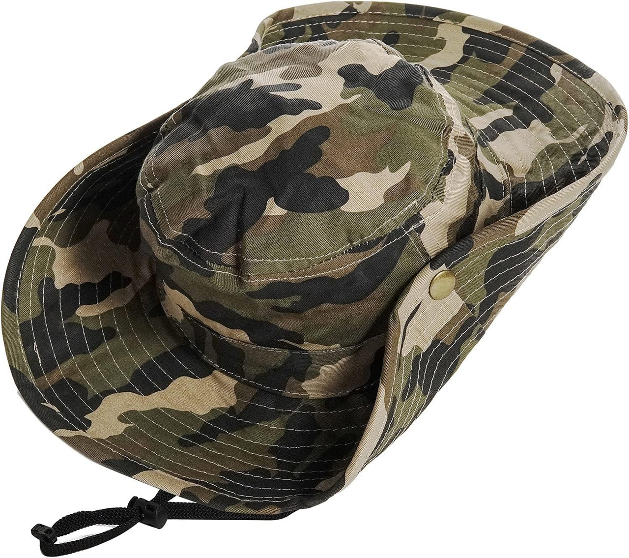Boys Camo Sun-Bucket-Hat Summer Outdoor Safari Fishing-Hat Boonie-Cap for Big Kids 2-14Yrs