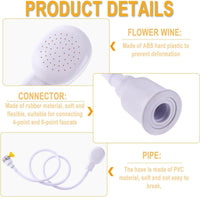 Thumbnail for Portable Rubber Hose Spray, 1.3 Meters Pet Shower Sprayer Hand Held Hose,Hose Bath Tub Sink Spray Attachment for Washing Hair Pet Shower