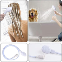Thumbnail for Portable Rubber Hose Spray, 1.3 Meters Pet Shower Sprayer Hand Held Hose,Hose Bath Tub Sink Spray Attachment for Washing Hair Pet Shower
