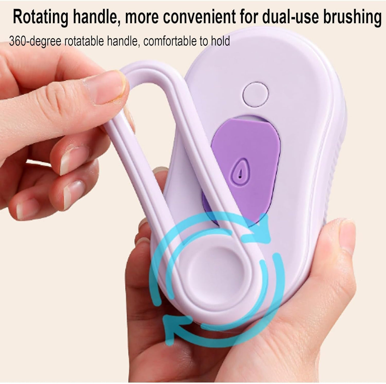 Puffease Spritz Defur Comb for Cats Dogs, Steam Pet Brush with Spray Function, Spray Defur Comb for Pet Bathing, Shedding & Grooming (Purple)