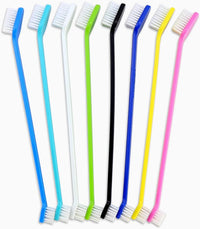 Thumbnail for Dog Toothbrush Set of 8 - Dual Headed, Dental Hygiene Convenient Soft Toothbrush to Clean pet Teeth, Dog Tooth Brushes for Small to Large Dogs, Cats, and Most Pets, Teeth Brush in Bulk