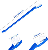Thumbnail for Dog Toothbrush Set of 8 - Dual Headed, Dental Hygiene Convenient Soft Toothbrush to Clean pet Teeth, Dog Tooth Brushes for Small to Large Dogs, Cats, and Most Pets, Teeth Brush in Bulk