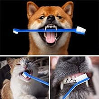 Thumbnail for Dog Toothbrush Set of 8 - Dual Headed, Dental Hygiene Convenient Soft Toothbrush to Clean pet Teeth, Dog Tooth Brushes for Small to Large Dogs, Cats, and Most Pets, Teeth Brush in Bulk