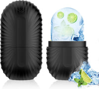 Thumbnail for Ice Roller for Face and Eye, Silicone Ice Facial Roller Ice Holder, Face Ice Mold Skin Care, Face Icers Reusable Ice Cube Roller for Shrink Pores Anti Wrinkle Reduce Puffiness, Black