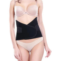 Thumbnail for Elastic Postpartum Belly Wrap, Breathable Abdominal Binder, Skin Friendly Post Partum Belly Band, Body Slimming C Section Postpartum Belly Wrap (Black, XX-Large)