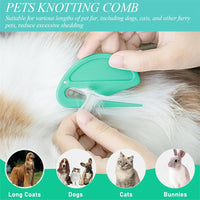 Thumbnail for Knotting Comb 6Pcs Pet Hair Remover Knot Combs Letter Opener Mail Envelope Wrapping Paper Cutter with Safe Plastic Handle for Cats Dogs Letters